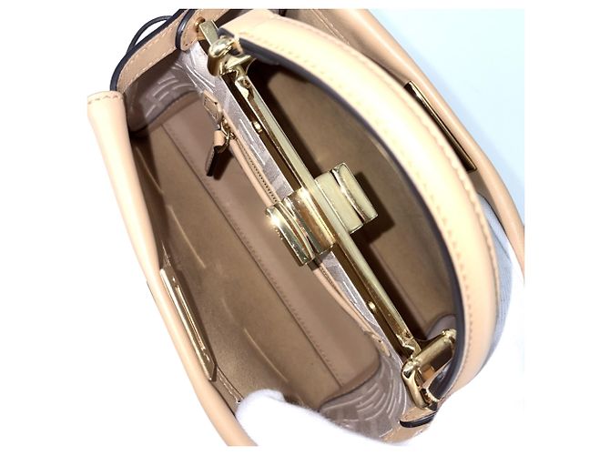Borsa Mini Peekaboo da donna Fendi Marrone - vista 4