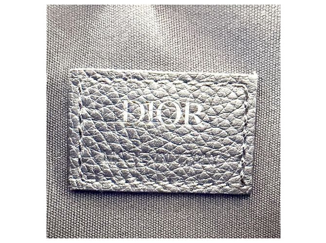 Borsa Saddle Trotter da Uomo Christian Dior Nero Bianco Beige - vista 5
