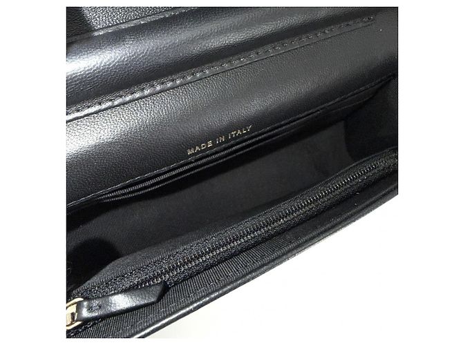 Borsa a tracolla Chanel in pelle nera Nero - vista 4