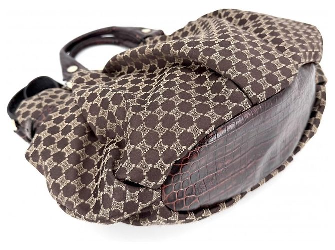 Céline Borsa Celine Macadam da donna Marrone - vista 3