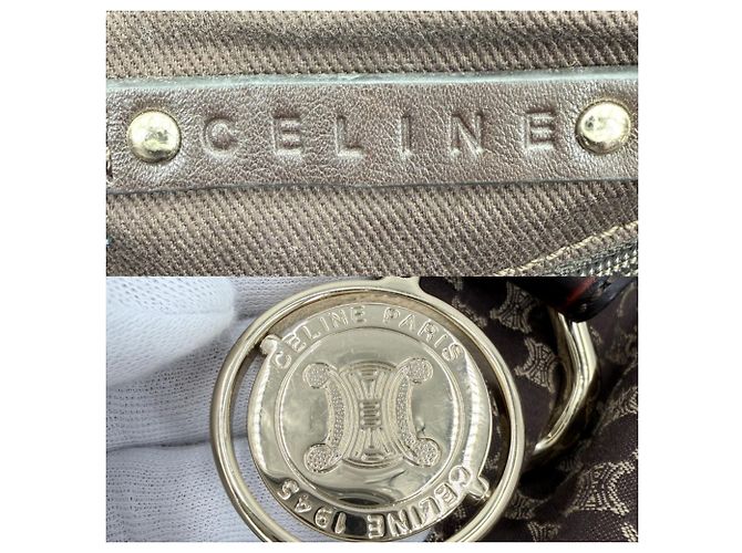 Céline Borsa Celine Macadam da donna Marrone - vista 5