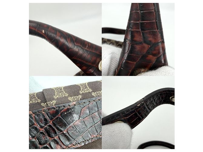 Céline Borsa Celine Macadam da donna Marrone - vista 6