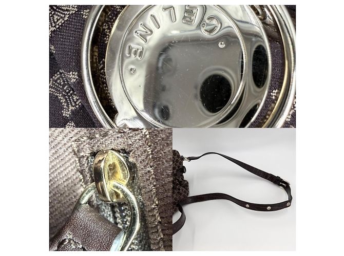 Céline Borsa Celine Macadam da donna Marrone - vista 7