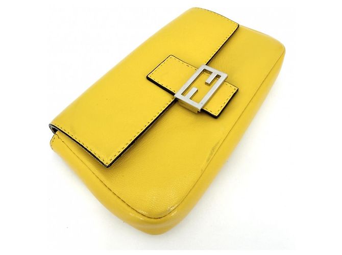Borsa Micro Mini Fendi da donna Giallo - vista 3