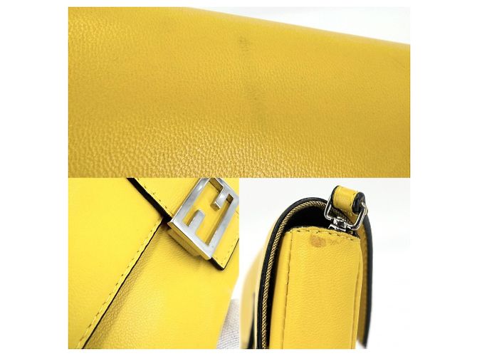 Borsa Micro Mini Fendi da donna Giallo - vista 5