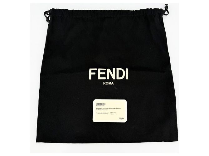Borsa a tracolla in pelle Fendi Nero - vista 8