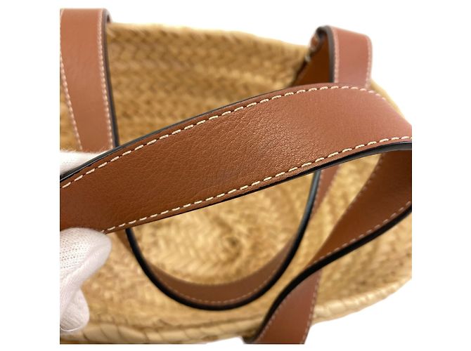 Borsa Tote Loewe Small Basket Marrone - vista 11