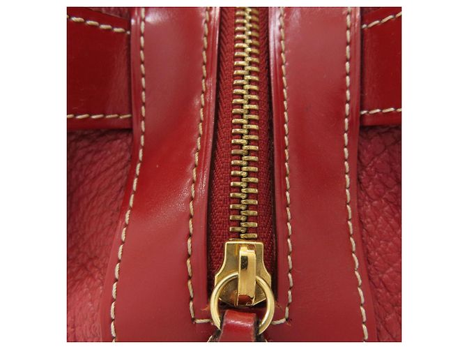 Borsa Tote Louis Vuitton Suhali Radiu Rosso - vista 16