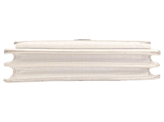Borsa a tracolla Saint Laurent Sunset Medium Bianco - vista 4