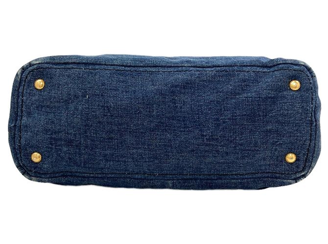 Prada Denim 2-Way Tote Bag Blau - Ansicht 4