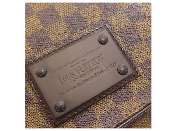 Borsa a tracolla Louis Vuitton Brooklyn MM Damier ebene - vista 10