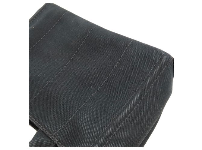 Borsa Tote 2-Way Prada Canapa Nero - vista 15