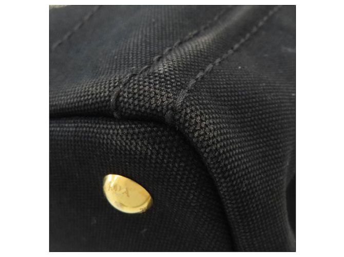 Borsa Tote 2-Way Prada Canapa Nero - vista 20