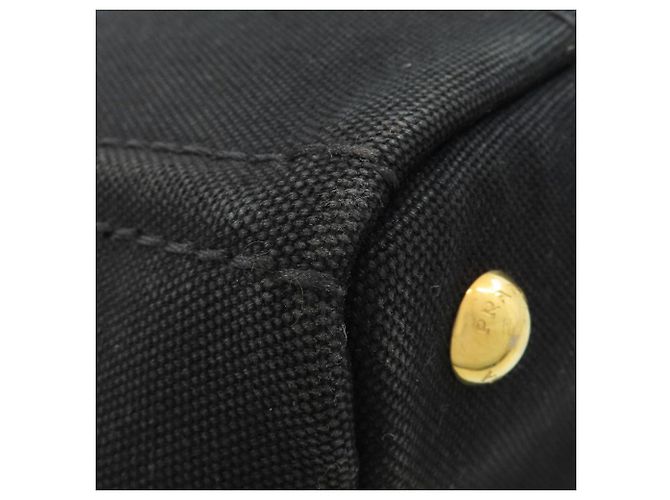 Borsa Tote 2-Way Prada Canapa Nero - vista 21