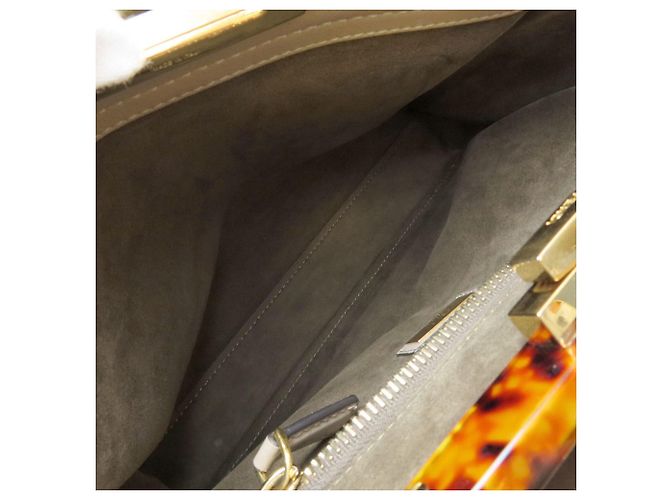 Fendi Peekaboo 2-Way Handbag Grey - view 5