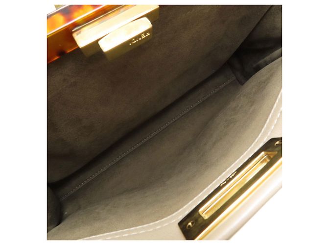 Fendi Peekaboo 2-Way Handbag Grey - view 6
