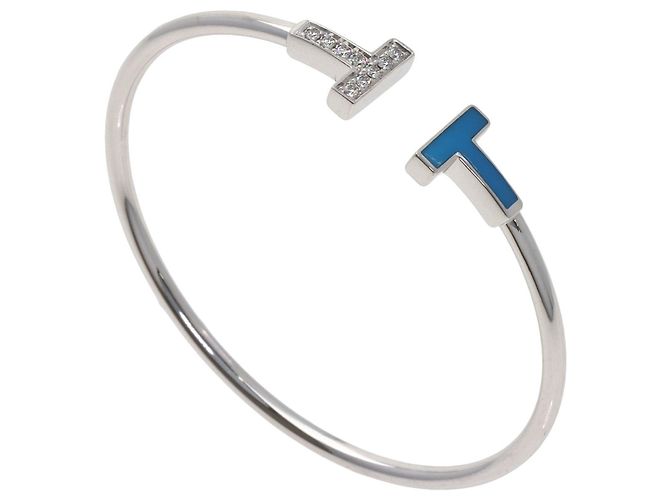 Bracciale con charm in oro bianco e diamanti Tiffany & Co. - vista 2