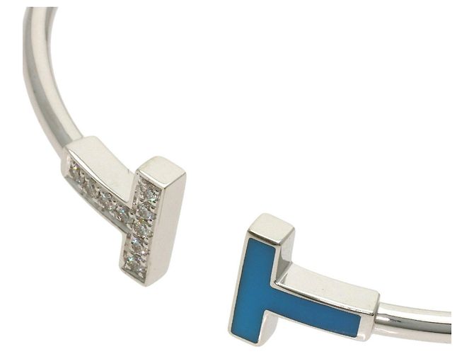 Bracciale con charm in oro bianco e diamanti Tiffany & Co. - vista 3