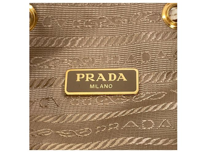 Borsa a mano 2-Way in jacquard logo Prada Bianco Beige - vista 6