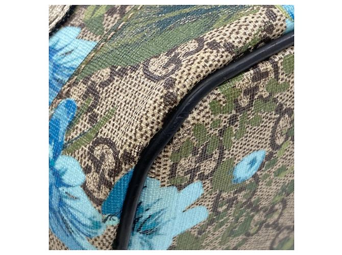 Zaino Gucci GG Blooms con ricamo a uccello Marrone - vista 18