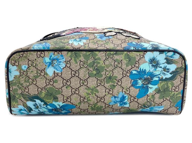 Zaino Gucci GG Blooms con ricamo a uccello Marrone - vista 4
