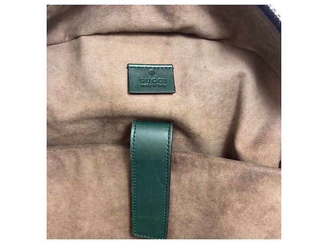 Zaino Gucci GG Blooms con ricamo a uccello Marrone - vista 6