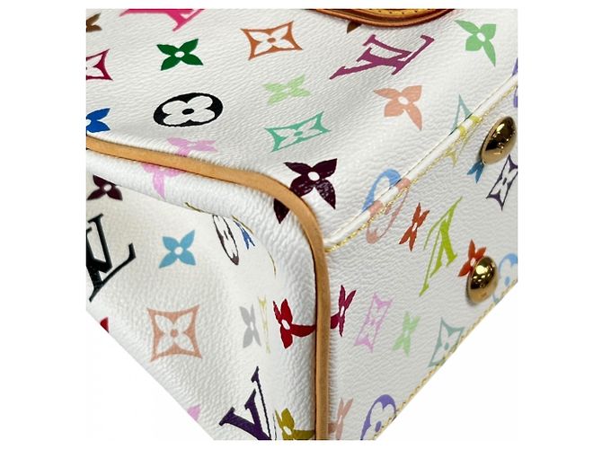 Borsa Louis Vuitton Aurelia MM Bianco - vista 12