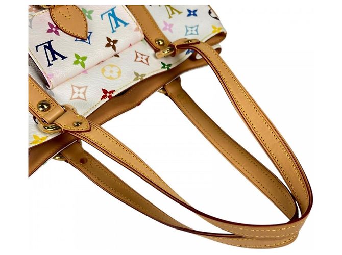 Borsa Louis Vuitton Aurelia MM Bianco - vista 14