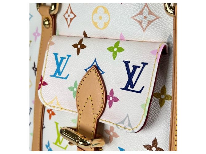 Borsa Louis Vuitton Aurelia MM Bianco - vista 17