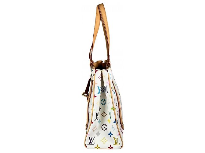Borsa Louis Vuitton Aurelia MM Bianco - vista 3