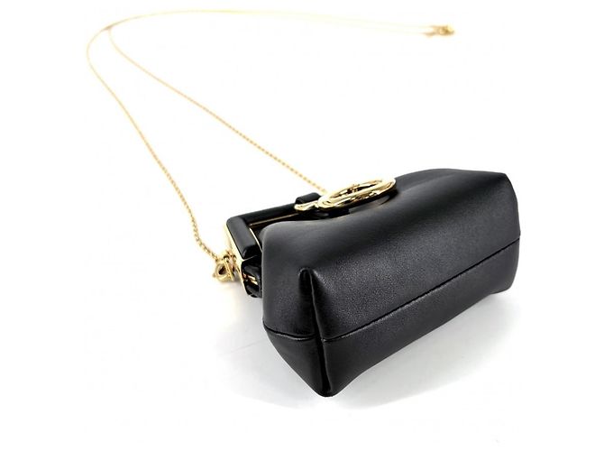 Mini borsa a tracolla Fendi Nano First Charm Chain Nero - vista 3