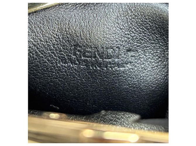 Mini borsa a tracolla Fendi Nano First Charm Chain Nero - vista 5