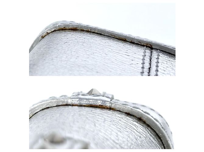 Portachiavi Louis Vuitton Mini Lockit Argento - vista 5