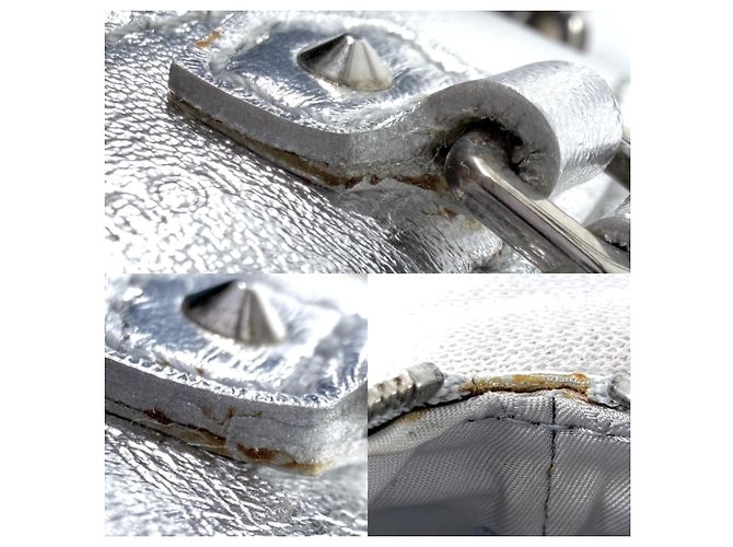 Portachiavi Louis Vuitton Mini Lockit Argento - vista 7
