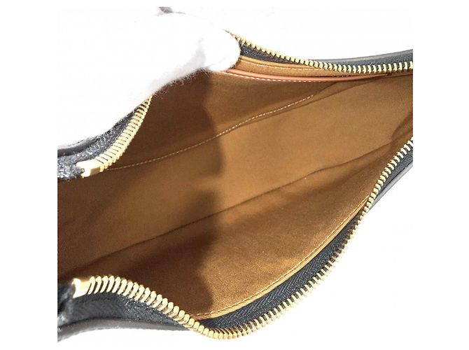 Céline Borsa a tracolla Celine Ava Triomphe in pelle marrone - vista 4