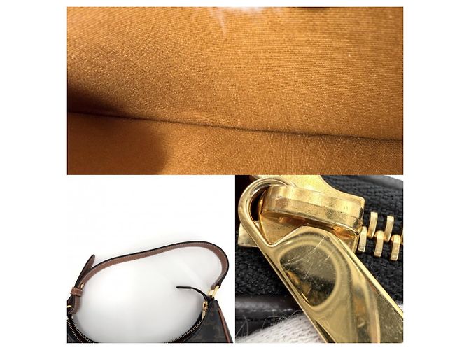 Céline Borsa a tracolla Celine Ava Triomphe in pelle marrone - vista 7