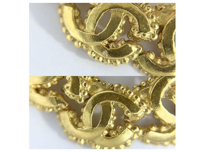 Orecchini a clip vintage Chanel Nero D'oro - view 6
