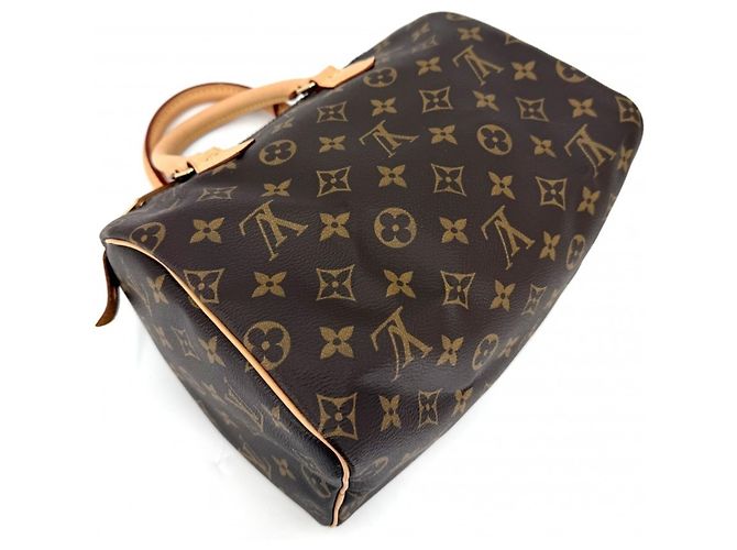 Borsa Mini Boston Speedy 25 Monogram da donna Louis Vuitton Marrone - vista 3