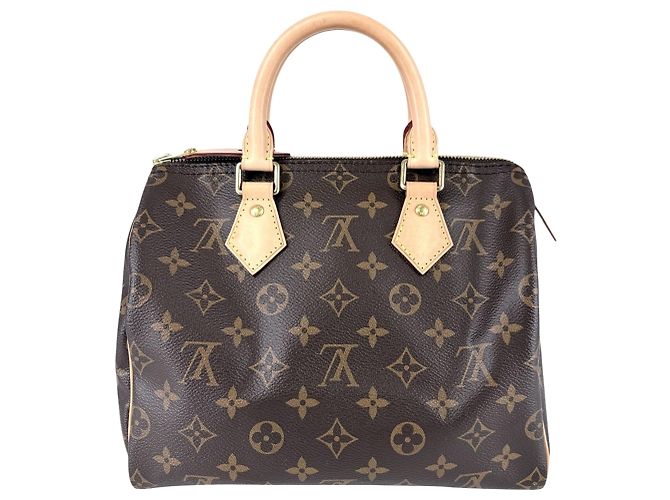 Bolso Boston Mini Speedy 25 Monogram para mujer Louis Vuitton Castaño - vista 2