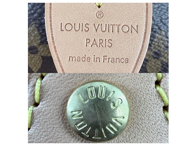 Bolso Boston Mini Speedy 25 Monogram para mujer Louis Vuitton Castaño - vista 5