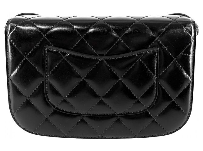 Borsa a tracolla Chanel Mini Matelassé Nero - vista 2