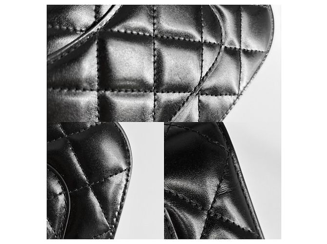 Borsa a tracolla Chanel Mini Matelassé Nero - vista 7