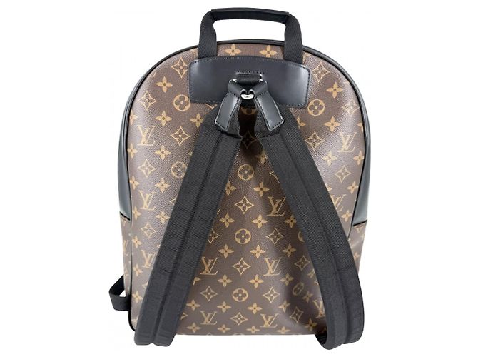 Zaino Louis Vuitton Josh NV Marrone Nero - vista 2
