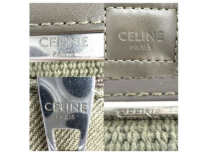 Céline Marsupio Celine in tela kaki Cachi - vista 5