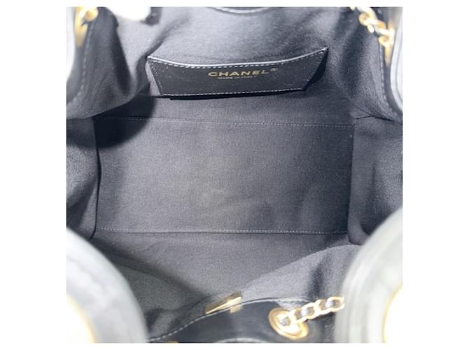 Timeless Borsa a tracolla Chanel in vitello martellato nero - vista 4