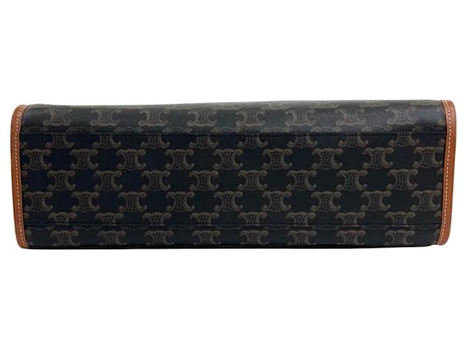 Céline Borsa Tote Celine Triomphe Marrone - vista 4