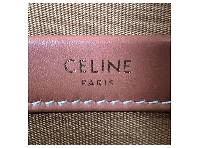 Céline Borsa Tote Celine Triomphe Marrone - vista 7