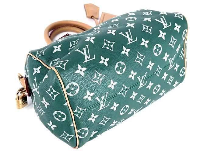 Louis Vuitton Women's Monogram Speedy P9 Bandoulière 25 Handtasche Hellgrün - Ansicht 3