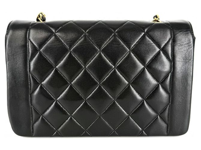 Borsa a tracolla Chanel Matelassé Diana 25 Nero - vista 2