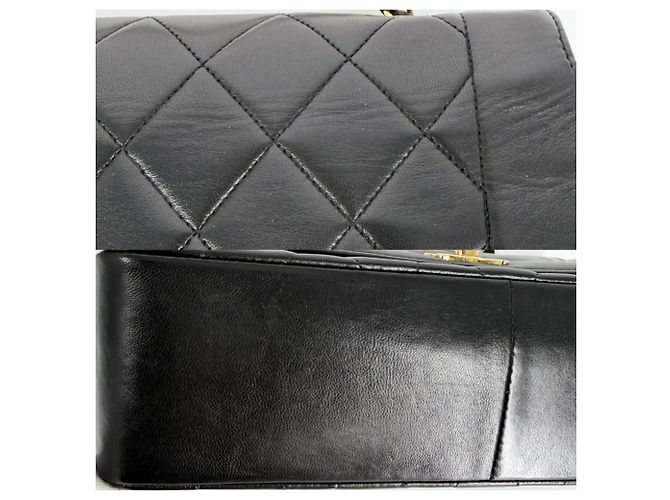Borsa a tracolla Chanel Matelassé Diana 25 Nero - vista 6